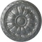 Ekena Millwork Kirke Ceiling Medallion (Fits Canopies up to 3 3/4"), Hand-Painted Platinum, 15 3/4"OD x 5/8"P CM16KIPLS - alternate 1
